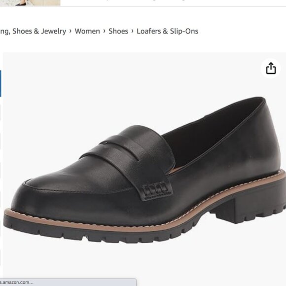 DV by Dolce Vita Shoes - DV Dolce Vita Women's Carley Slip on Lug Sole Black Loafers size 6.5 new w/o box